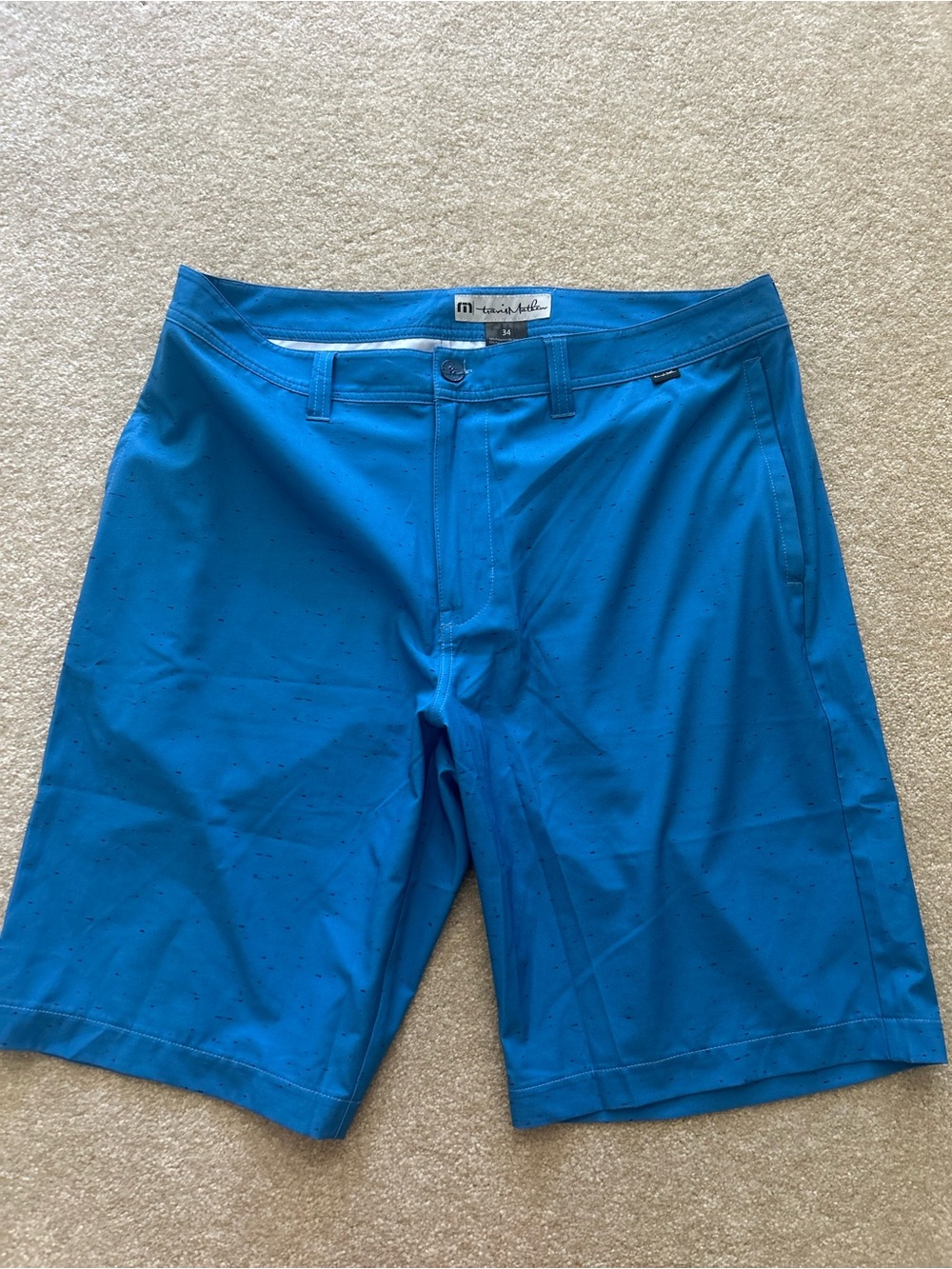 Travis  Blue Performance Golf Shorts